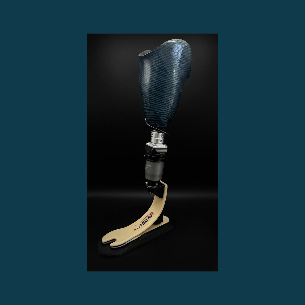 Genou P4 et lame Rush Proteor en carbone